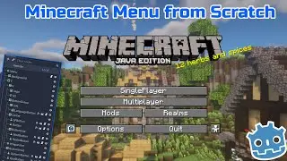 Make the Minecraft Menu from scratch | Godot Tutorial
