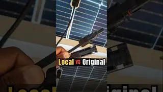 Local vs Original MC4 Connector!#mc4connector #mc4connection #safey #solarsite #localvsoriginalmc4