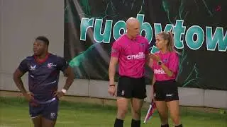 Jesse Hamilton Try From Reaching And Grounding Ball On The Line RugbyTown 7's 2022 Quarter Final