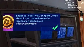 Speak to Hope, Ryuji, or Agent Jones about Expertise and exclusive legendary weapon sales