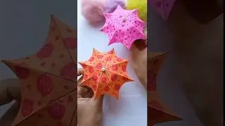 ✨Делаем супер милый мини-зонтик из бумаги!☔😍✨ #сделайсам #поделка #шорты