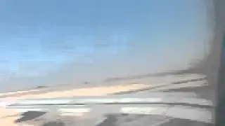اقلاع طائرة العربية للطيران من مطار برج العرب