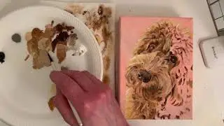How to Paint a Pet Portrait Tips -  Labradoodle, 5