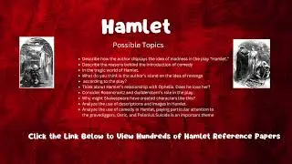 Hamlet Term Papers  and Essays (help)