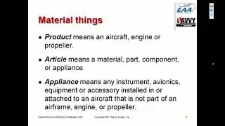 Owner Produced Parts for Certificated Airplanes seminar