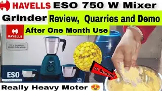 Havells Eso Mixer Grinder Review After One Month Use | Best Mixer Grinder For Home & Kitchen 