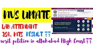 NVS Lab Attendant,JSA,MTS result update 🤦🏻&zwj;♂️😭 #nvs #kvsrecruitment2025 