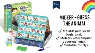 Mideer - Guess The Animal | Mainan Edukasi | Mainan Tebak Gambar | Board Game
