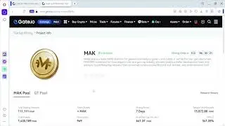 Gate.io Startup Mining Offering for MetaCene (MAK) #startup-mining #MAK #metacene #Gateio