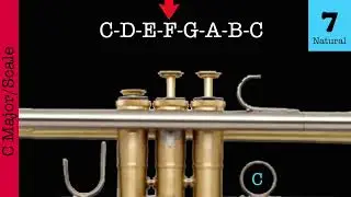 (Trumpet Fingering) C Major Scale Trumpet Lessons