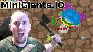 MiniGiants.IO - LIVE Gameplay Reaching 1000 Kills in a row!