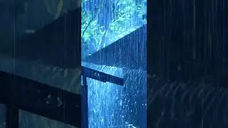 Rainstorm & Thunder Sounds at Night #rain #storm #rainsoundsforsleeping #shorts