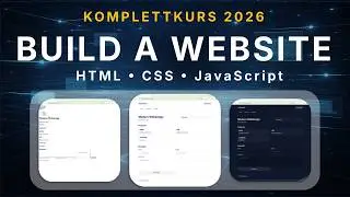 Website erstellen mit HTML, CSS & JS (Komplettkurs Deutsch)