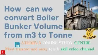 HOW CAN WE CONVERT THE BOILER FUEL BUNKER VOLUME FROM m3 to tonne
