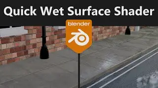 Quick & Easy Wet Surface in Blender - Just Two Nodes!