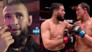 РЕАКЦИЯ ХАМЗАТА ЧИМАЕВА НА ПОБЕДУ ИМАВОВА НА UFC в Париже!