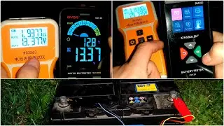 Akumulator  110Ah cz. 2, sprawdzenie werdyktu. Tester BM580, multimetr GVDA GD128.