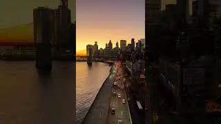 Breathtaking New York Sunset 🌇✨ #NYCSunset #Timelapse #shorts