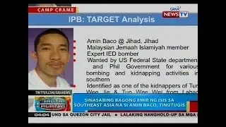 BP: Sinasabing bagong emir ng ISIS sa Southeast ASIA na si Amin Baco, tinutugis