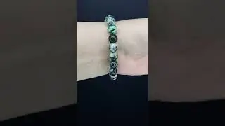 Варисцит с Дзи Кубера агат