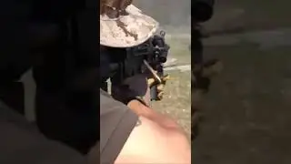 800 rounds belt fed thru the back pack and the barrel barely gets warm...