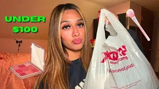Full Face of TJ Maxx Makeup Under $100