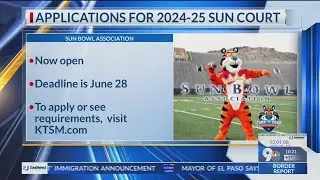 Sun Court applications for Sun Bowl open