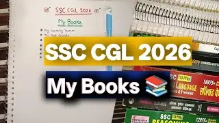 My Book List📚| SSC CGL 2026🎯|CHSL,MTS,#govt#exam#preperation 