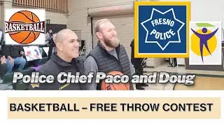 Free throw contest / Fresno Police vs Vocation Plus Connections