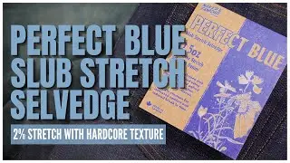 Perfect Blue Slub Stretch Selvedge - 2% Stretch With Hardcore Texture