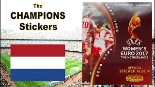 The CHAMPIONS Stickers of Panini Women's UEFA Euro Album 