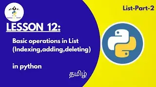 List detailly Explained in python | part-2 | python in Tamil | peak python in Tamil