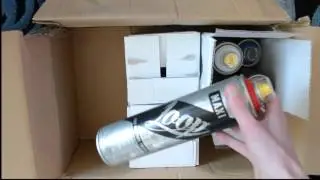 Graffiti Paint Unboxing | Loop Colors, Montana cans from Alfreshco