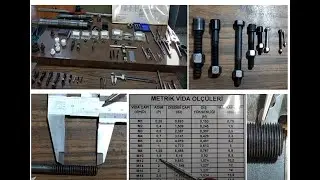 TESVİYECİLİK 6 2 METRİK VİDALAR VE VİDA TARAĞI 1