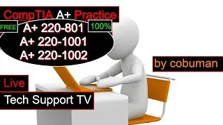 Tech Support TV, Topic: CompTIA A+ Certification Test Practice. 👀❤