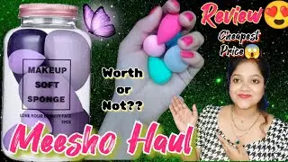Meesho beauty blender review|meesho का सबसे सस्ता Beauty sponge|| #meesho #meeshohaul #cheapest