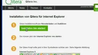 Qitera Plugin Installation (Internet Explorer 7)