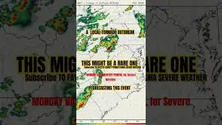 I'm Forecasting This Event Monday Has The Possibility Of A Local Tornado Outbreak  In The Region