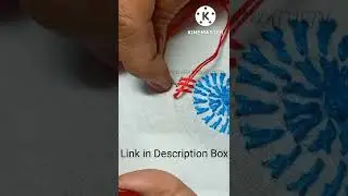 Hand Embroidery / Lucknow Chikan (Keel Stitch, Kangan Stitch) #shorts