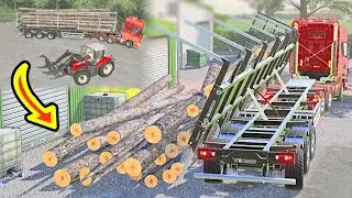 SIDE TIP LOGGING AMAZING TRAILER! - Charwell FS19 - Episode 17