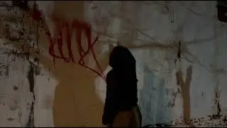 Graffiti bombing by King. 