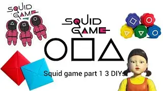 *SQUID GAME* inspired 3 DIY crafts 
