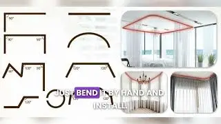 Transform Your Space Instantly with a Sleek Ceiling Curtain Track ✨