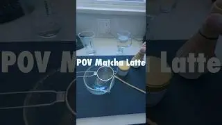 Let&rsquo;s make a Matcha together. POV Matcha #matcha #matchalatte #matchatok