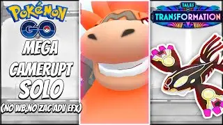 Fastest Mega camerupt solo with 90 secs left || No WB,No zac/zam adv efx || Pokemon go ||