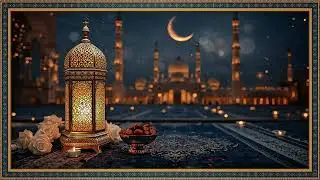 Ramadan Mosque Night 4K ✨🌙 Golden Lantern Ambience | Relaxing Islamic TV Wallpaper | خلفيات رمضان