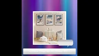 Christmas Village Light Art | Outdoor Snow Scene with Moonlight | Holiday Printable Decor | High-...