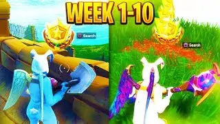 ALL Week 1-10 Battle Star LOCATIONS Season 5! (Collect ALL 17 Battle Stars)