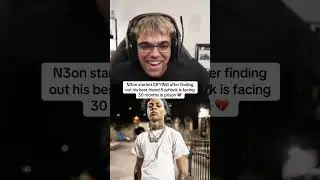 N3on started CRYING after finding out his best friend Kayflock is facing 30 months in prison 💔 #rap