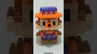 Stop motion building brick Dale of Disney Chip n Dale #stopmotion #shorts #disney #chipanddale #cute
